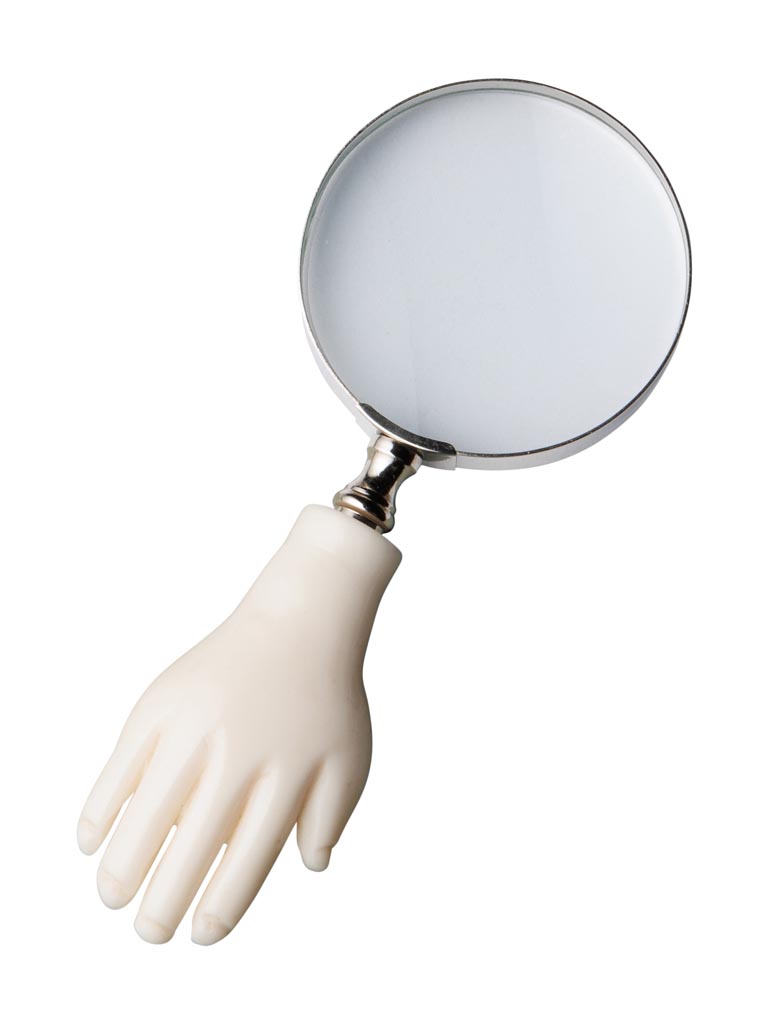 Small magnifier white hand handle - 2