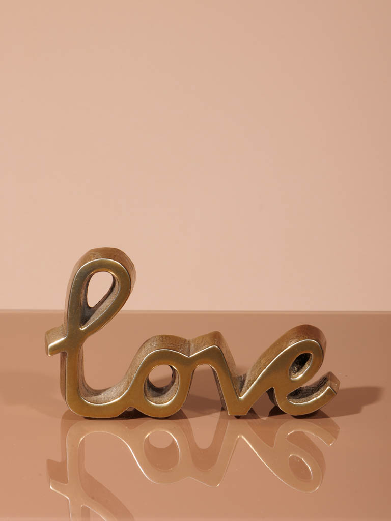 Small LOVE deco in aluminium - 1