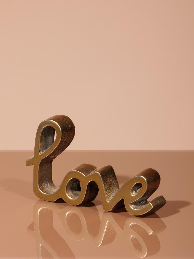 Small LOVE deco in aluminium - 3