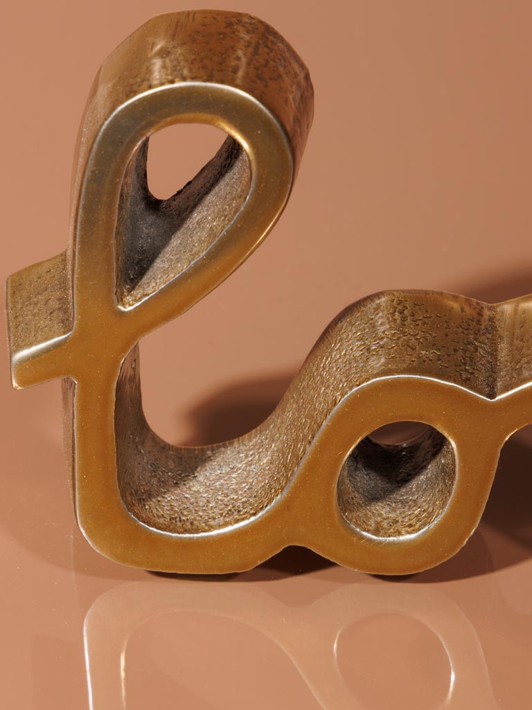 Small LOVE deco in aluminium - 4