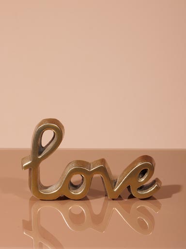 Small LOVE deco in aluminium