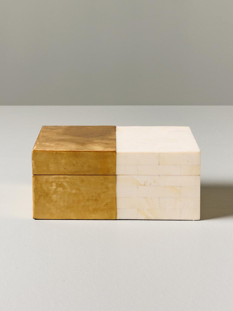 Brass and resin box Fifty Fifty - 3