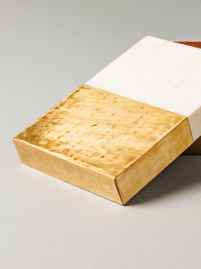 Brass and resin box Fifty Fifty - 4