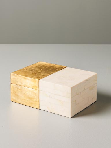 Brass and resin box Fifty Fifty