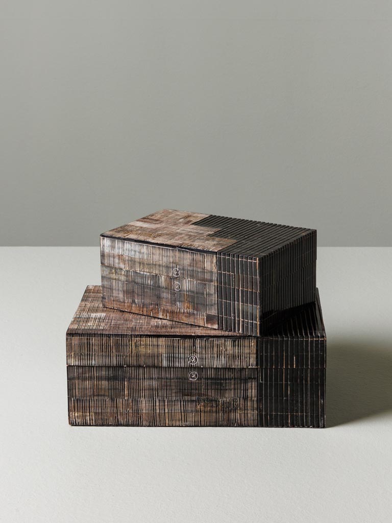 Grey and black horn box Emir - 4