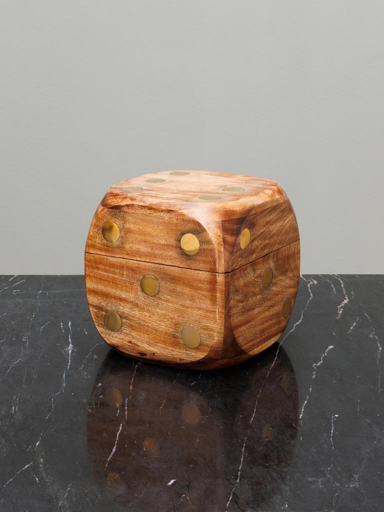 Large dice box with 5 dices - 1