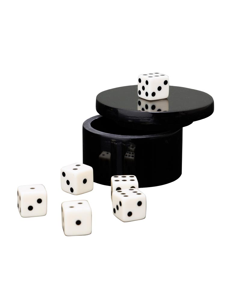 Dice box with dice lid - 2