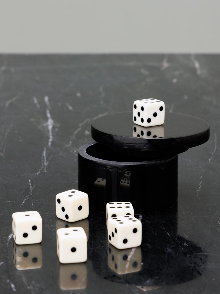 Dice box with dice lid - 3