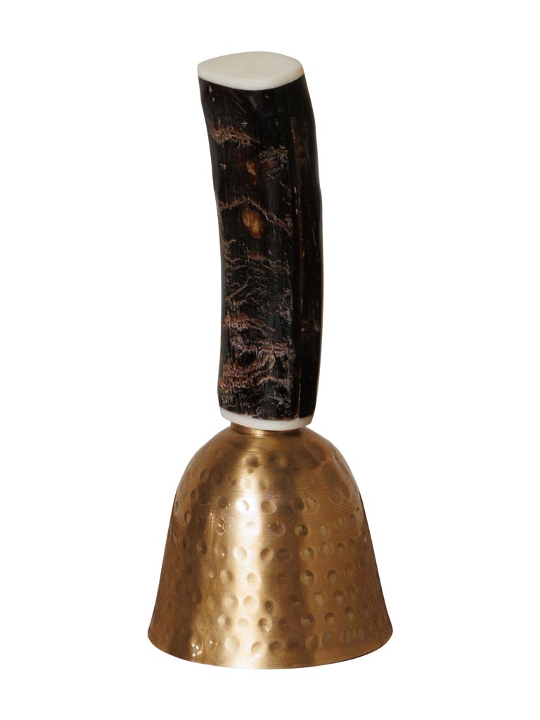 Hammered bell with horn handle - 2