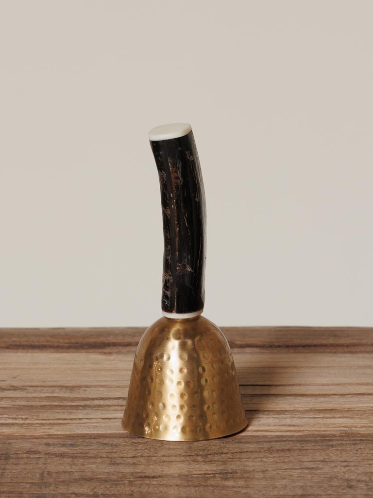 Hammered bell with horn handle - 3