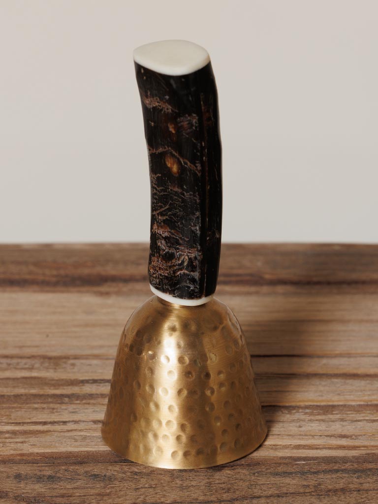 Hammered bell with horn handle - 4