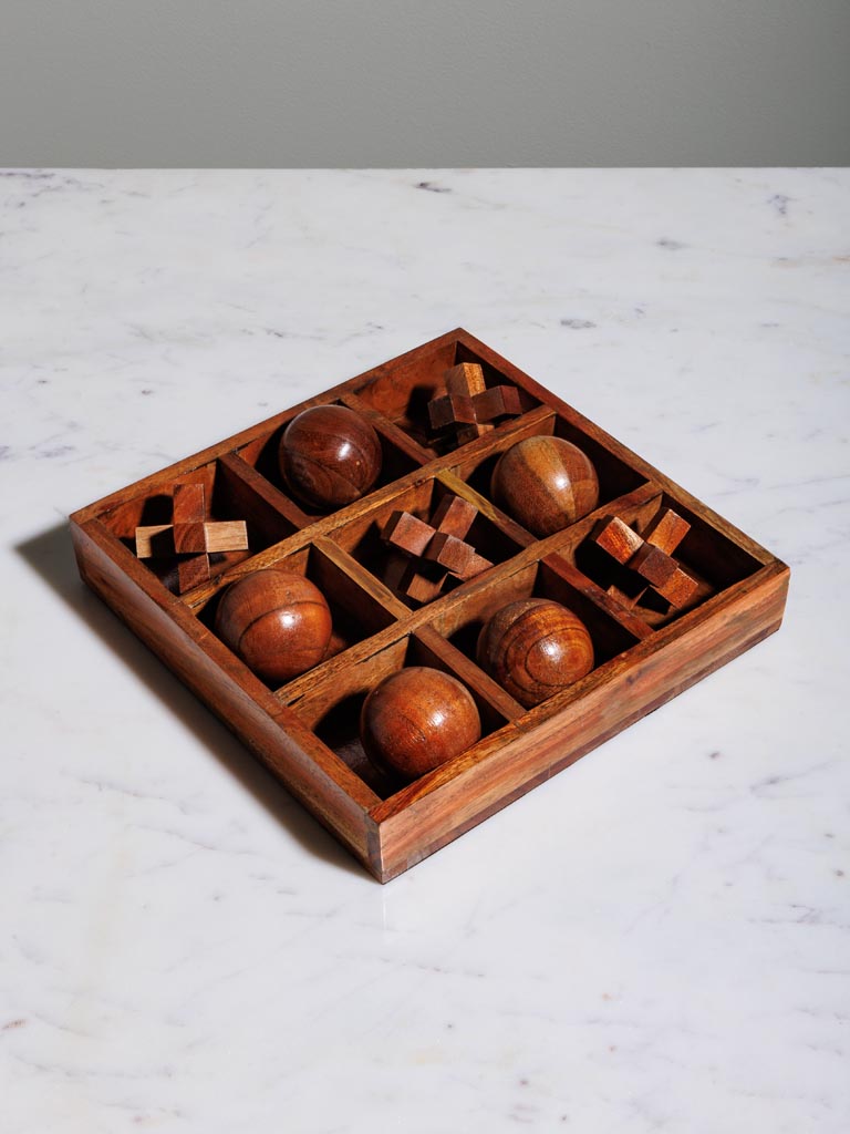 3D wooden Tic tac toe - 1