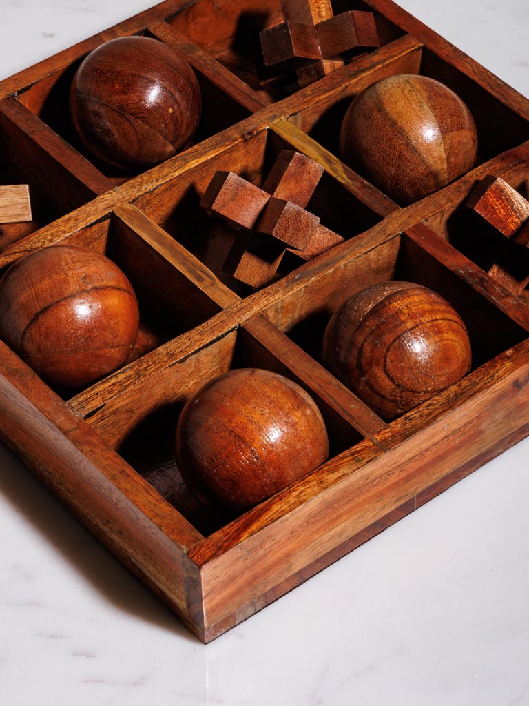 3D wooden Tic tac toe - 3