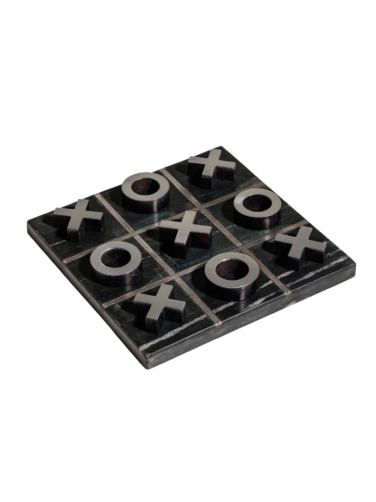 Black marble Tic tac toe game - 2