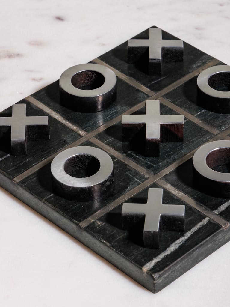 Black marble Tic tac toe game - 3