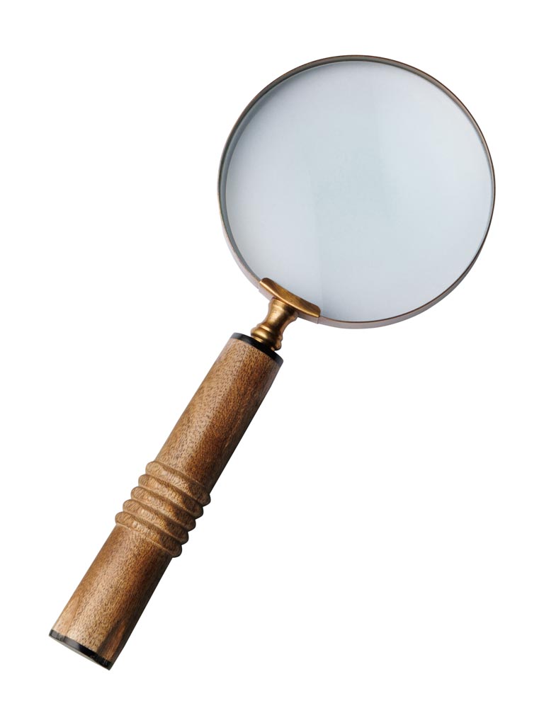 Large magnifier engraved wooden handle - 2