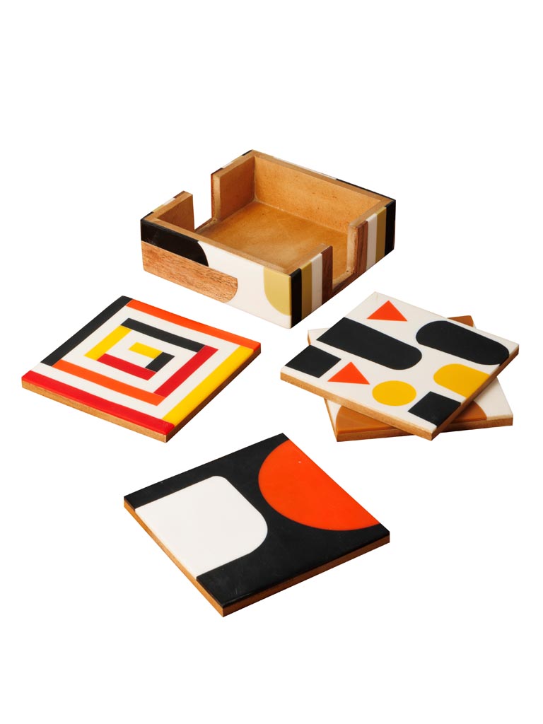 S/6 coasters geometric - 4