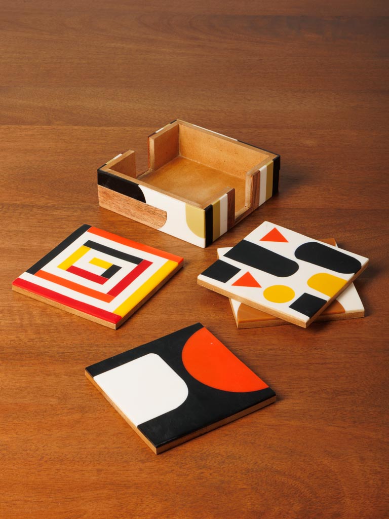 S/6 coasters geometric - 5