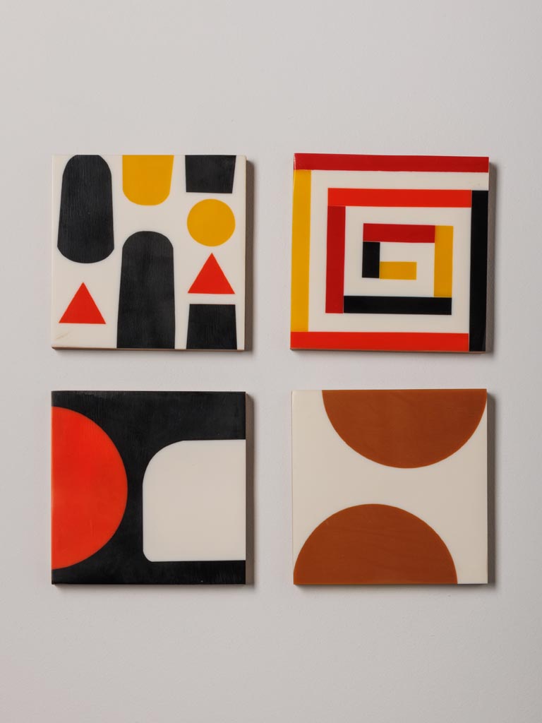 S/6 coasters geometric - 3
