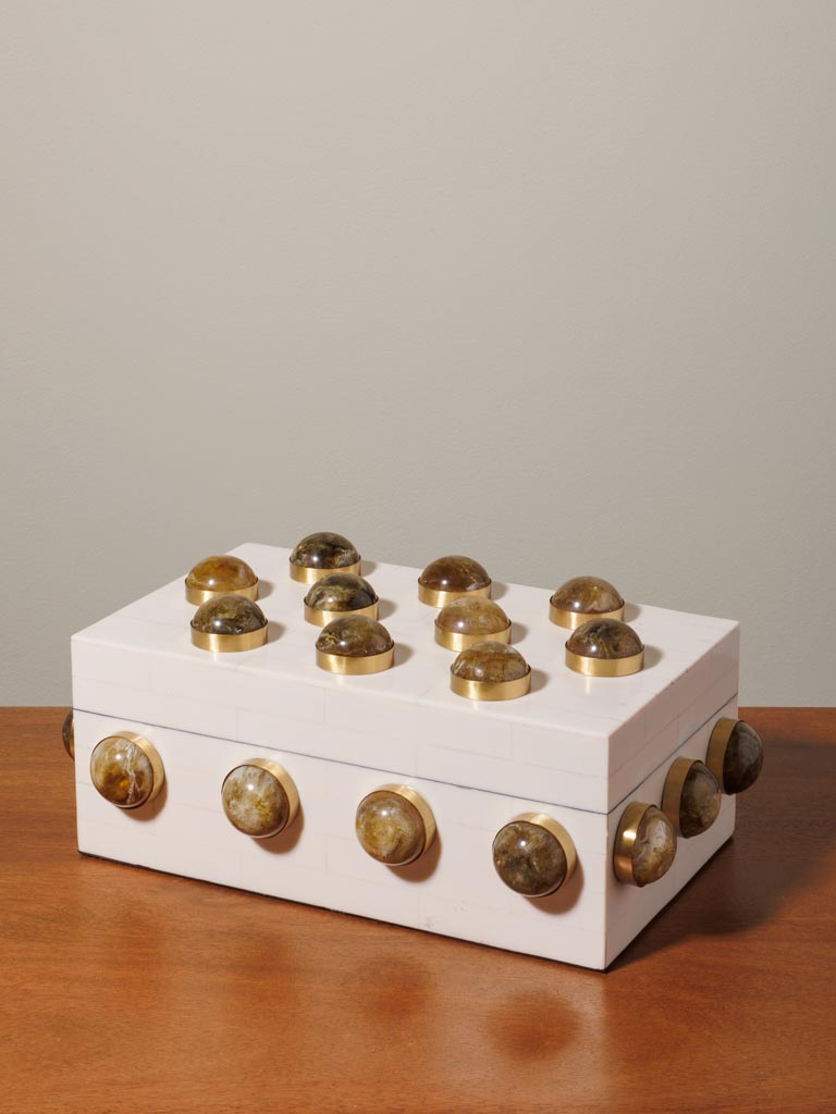 Amber cabochon Box - 1