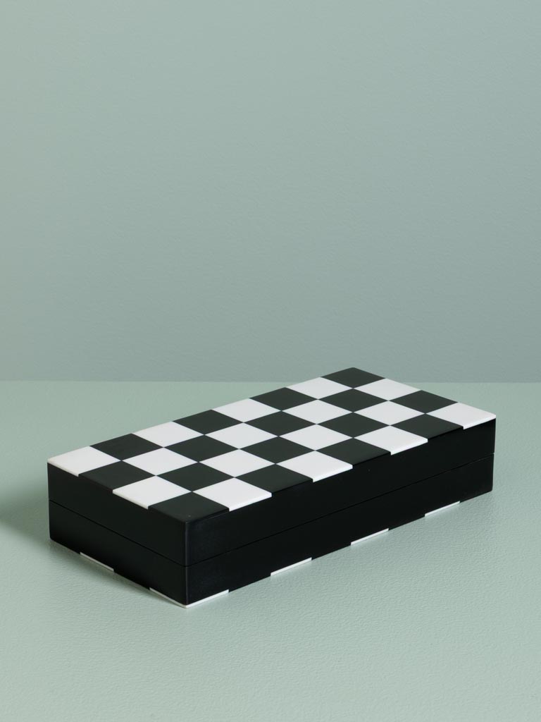 Boîte jeu d'échecs moderne en résine - 4