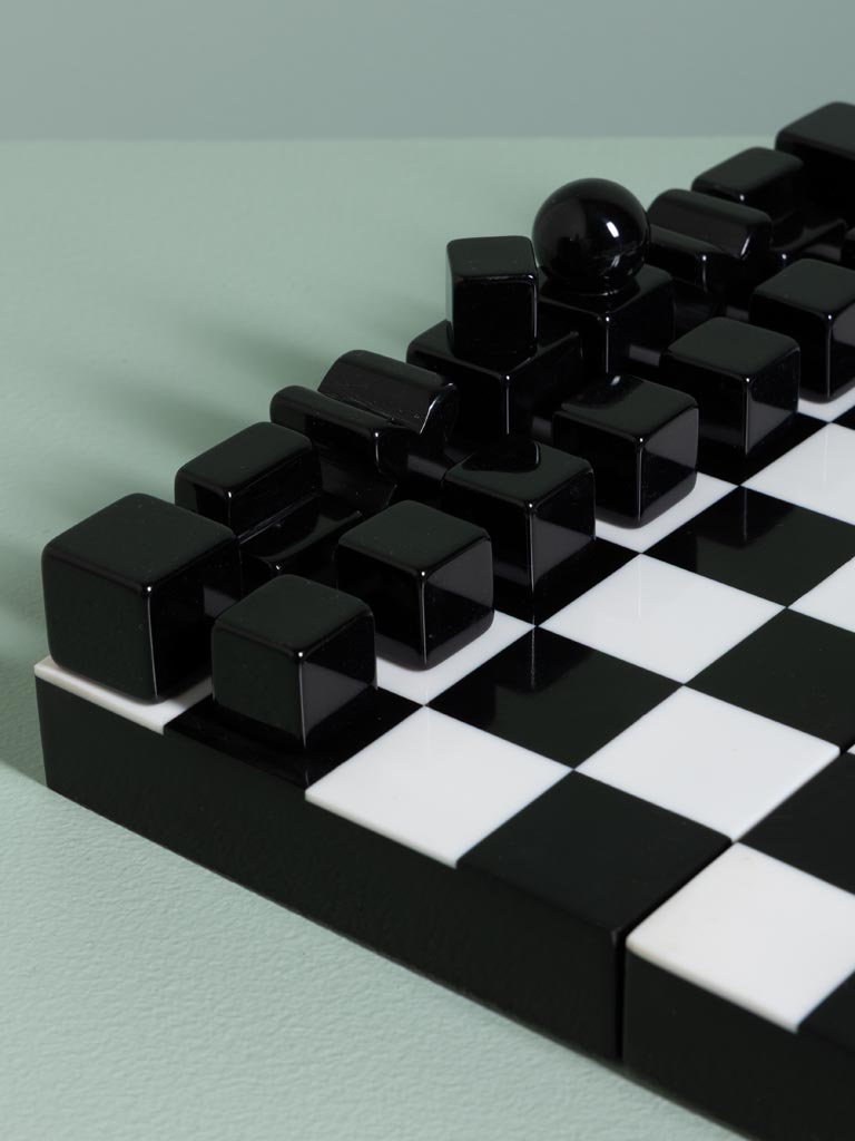 Boîte jeu d'échecs moderne en résine - 7
