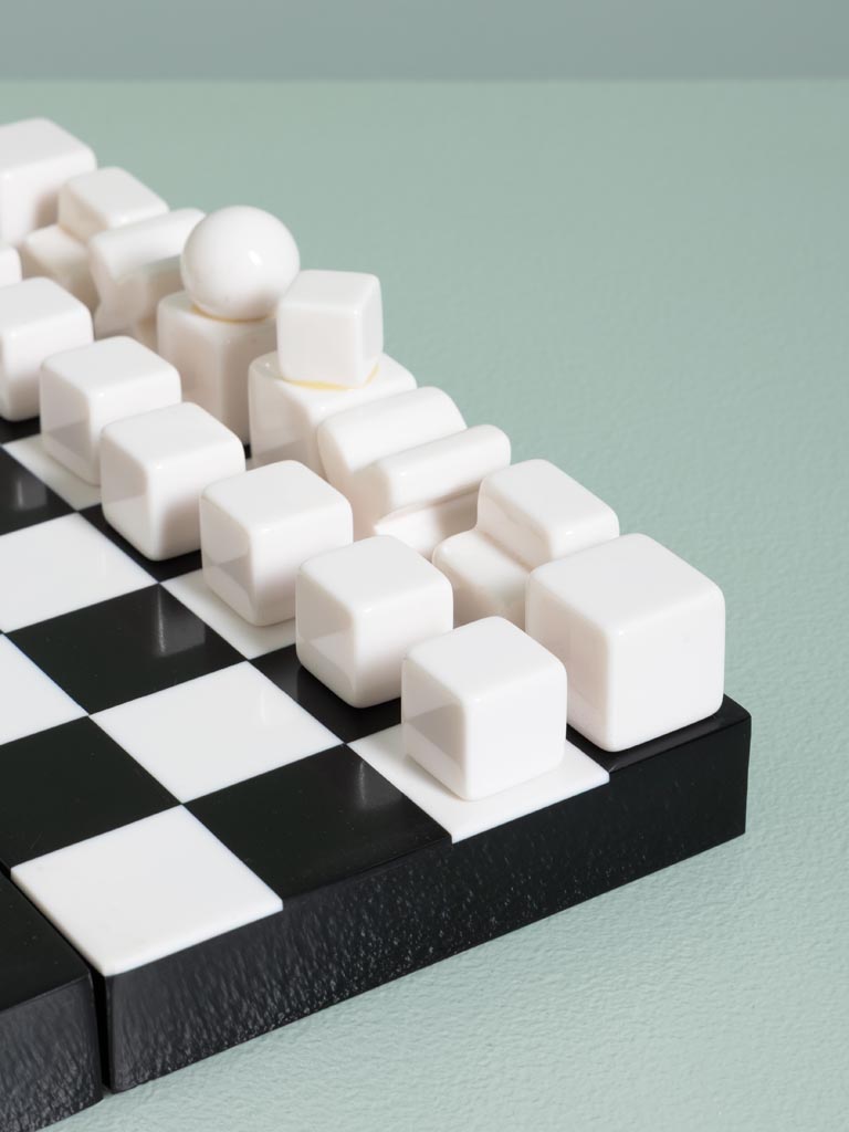 Boîte jeu d'échecs moderne en résine - 2