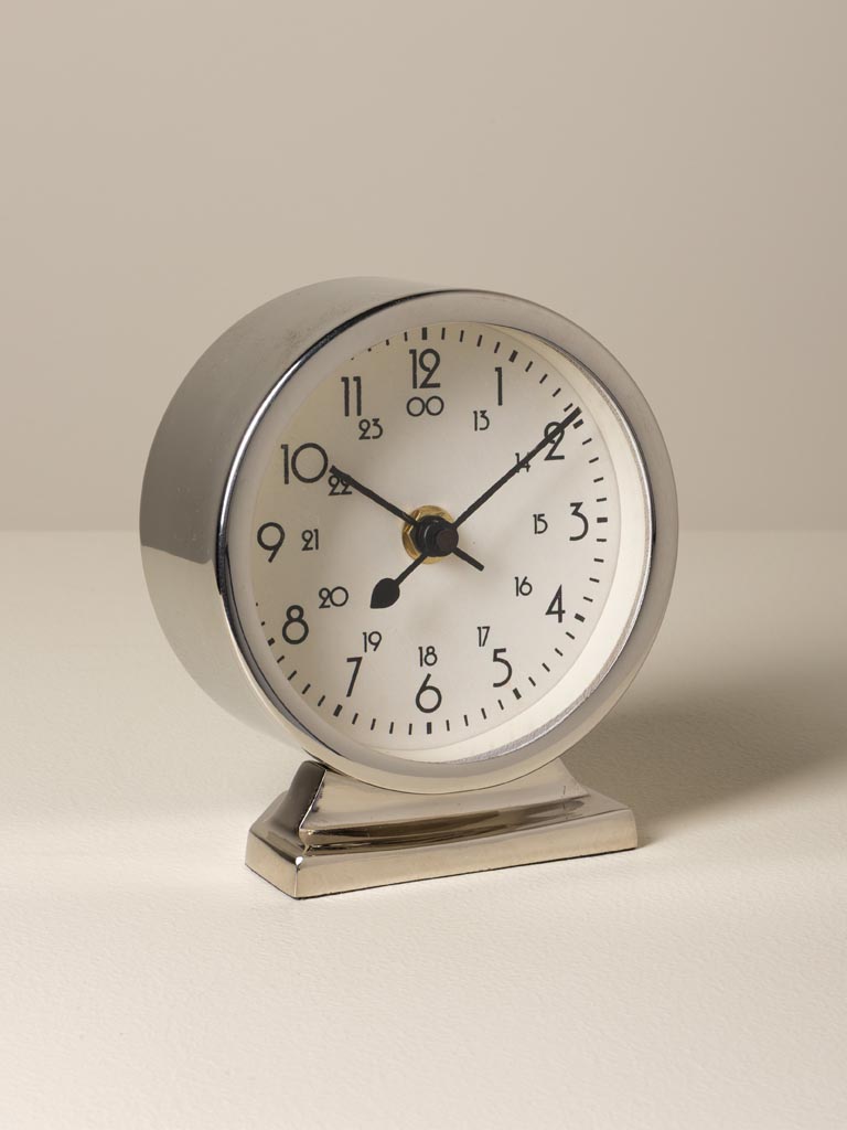 Small table clock in steel - 3