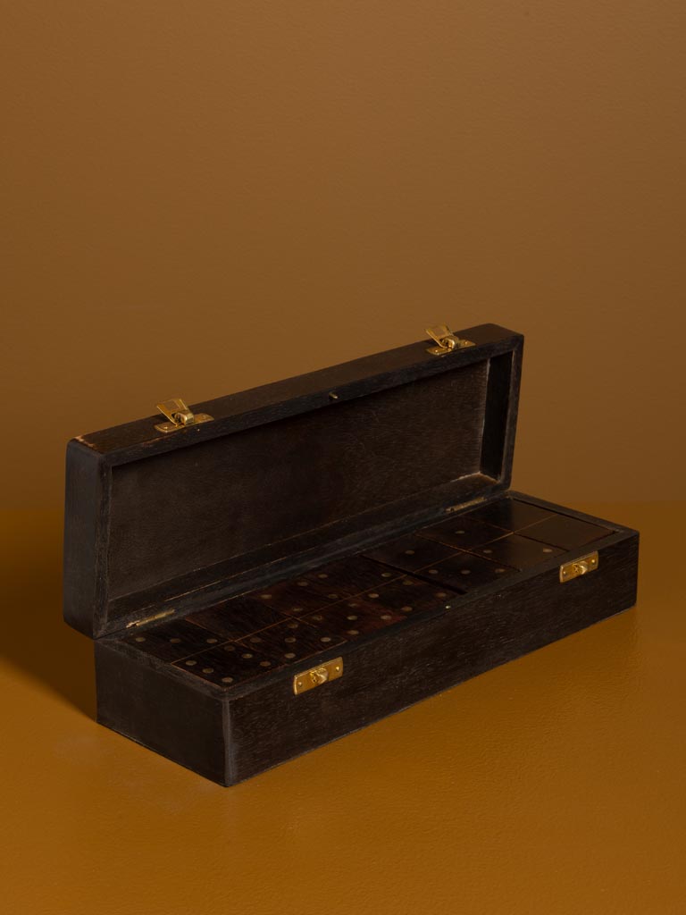 Grande boîte dominos brune - 3