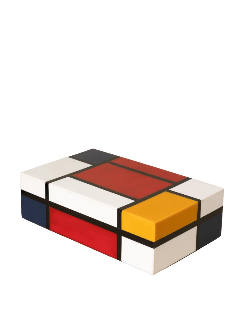 Box with colored rectangles - 2