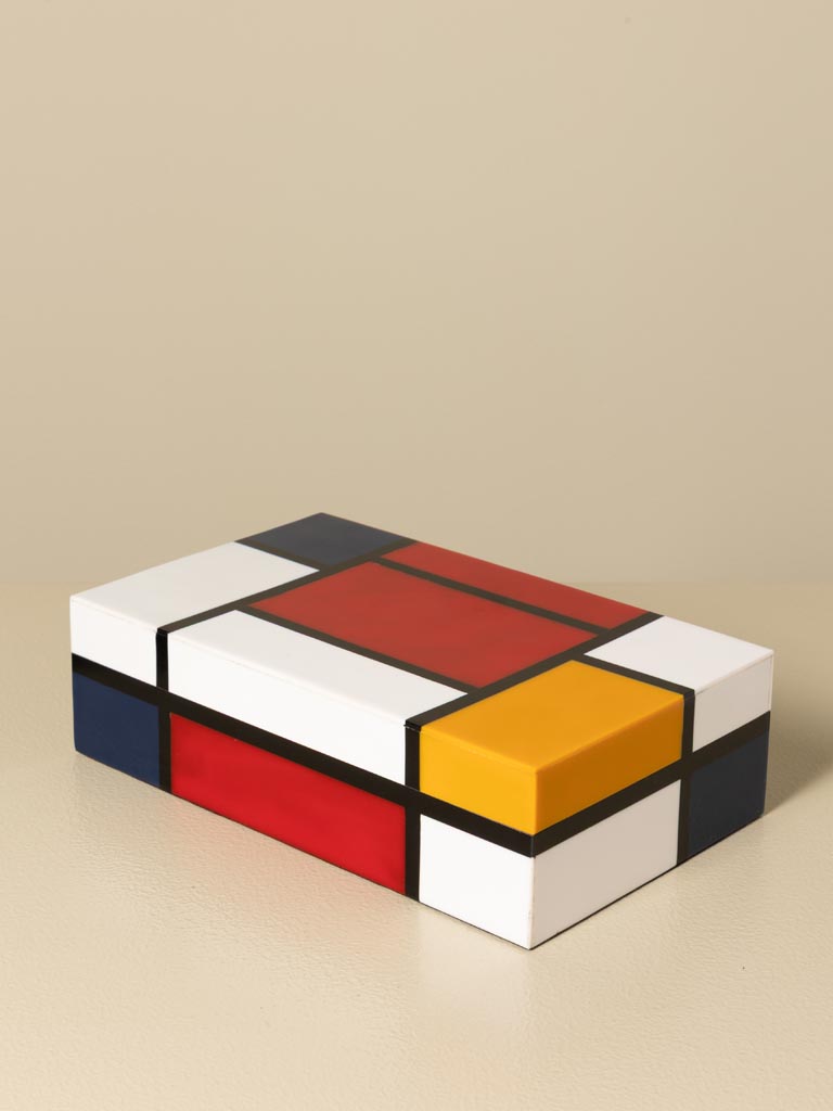 Box with colored rectangles - 1