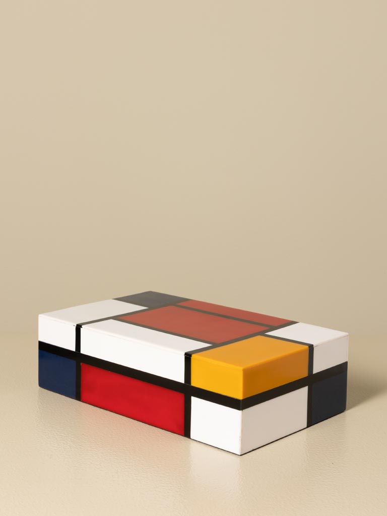 Box with colored rectangles - 3