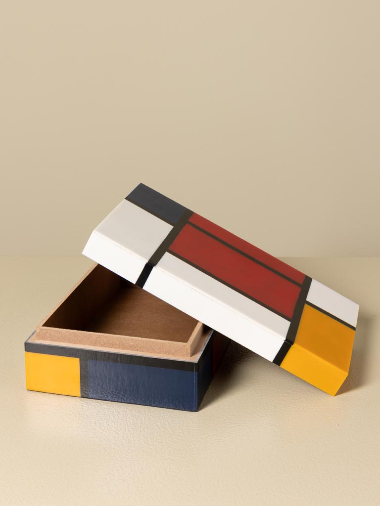 Box with colored rectangles - 4
