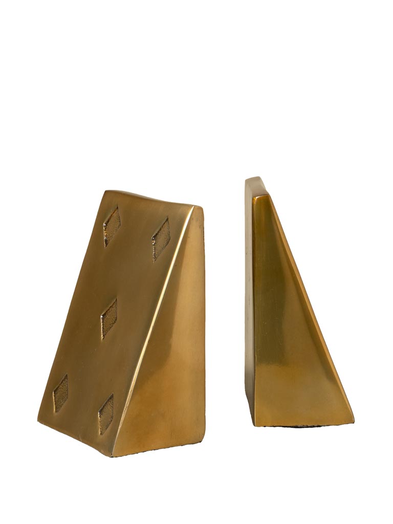 Golden gamecards bookends - 2