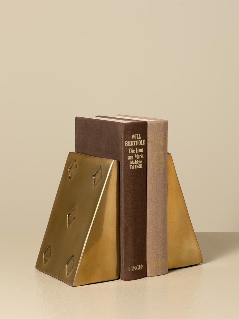 Golden gamecards bookends - 1