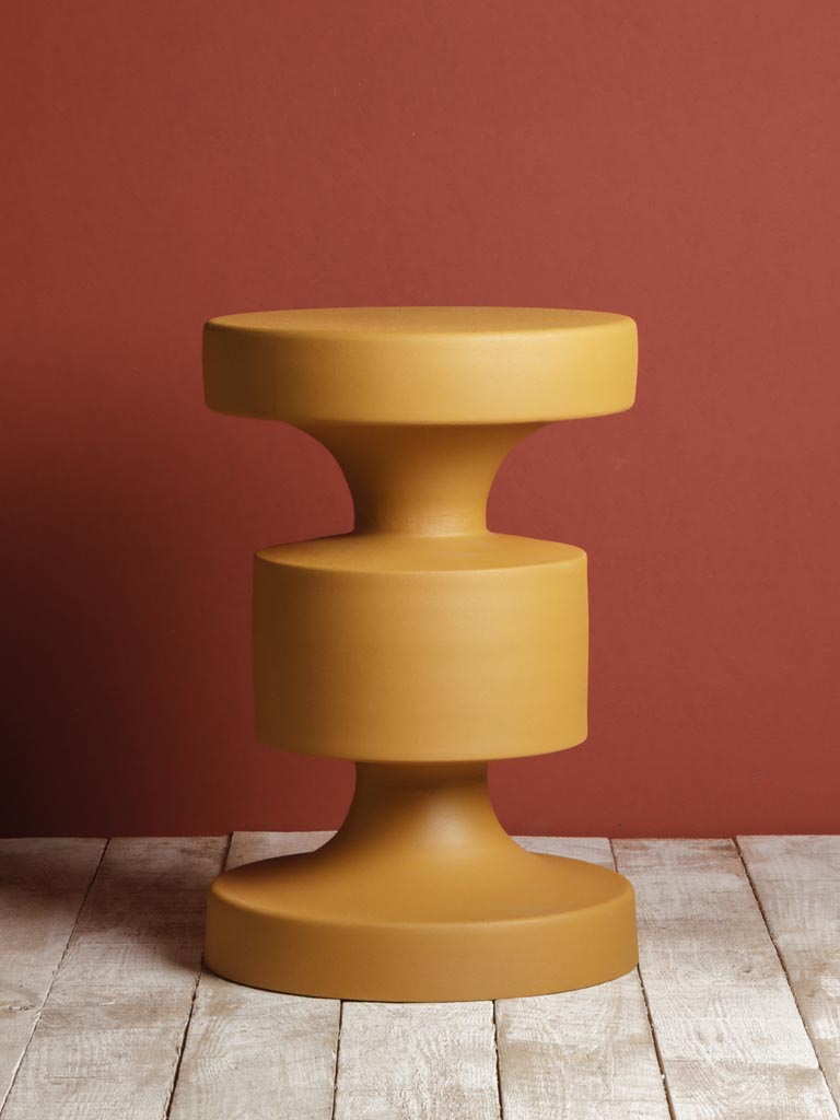 Mustard metal table Forms - 2