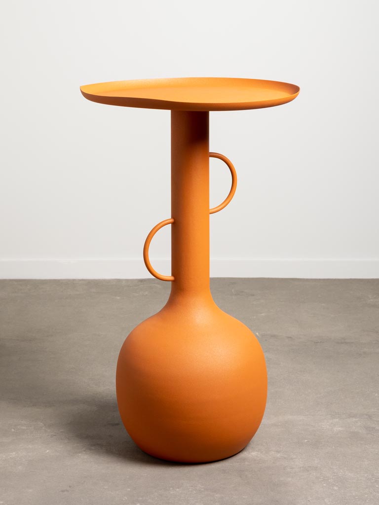 Orange metal high side table Forms - 3