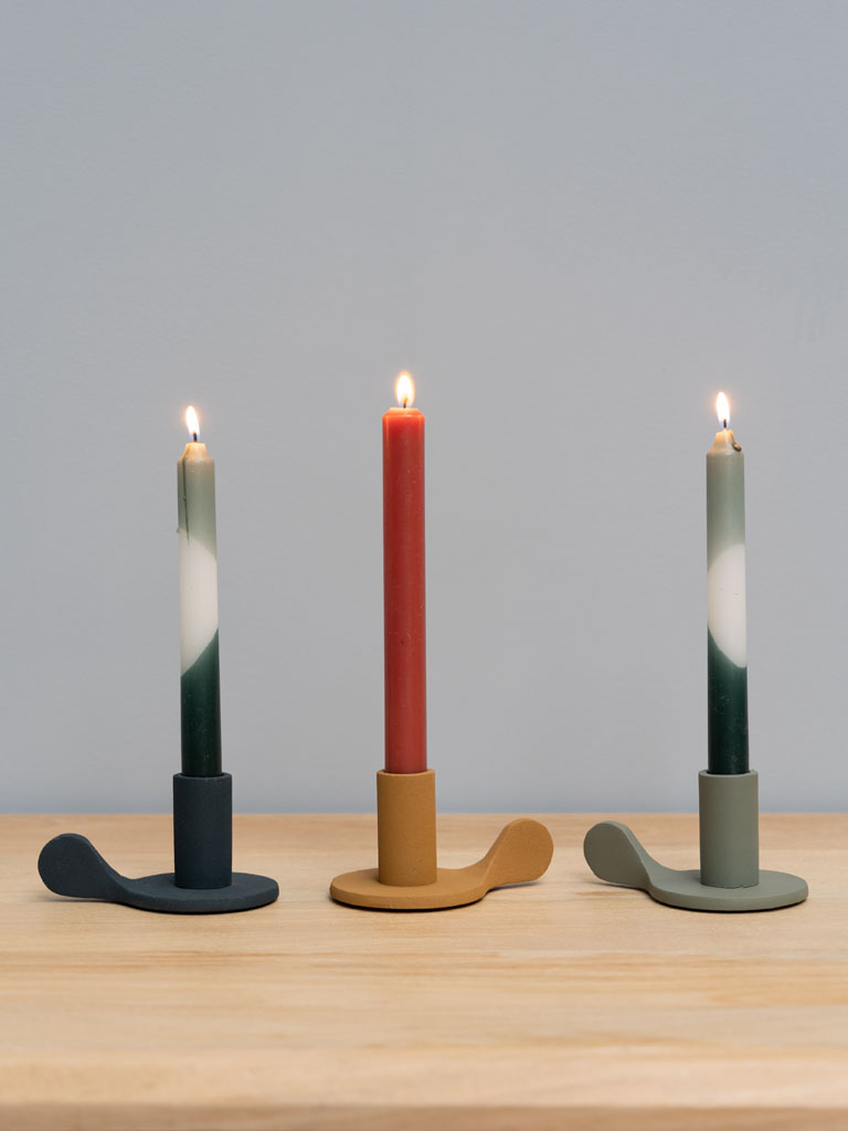 S/3 small candlesticks with handle - 1