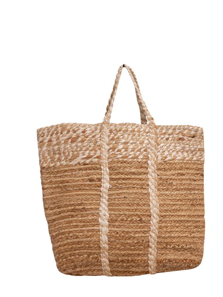 Large braided jute bag - 2