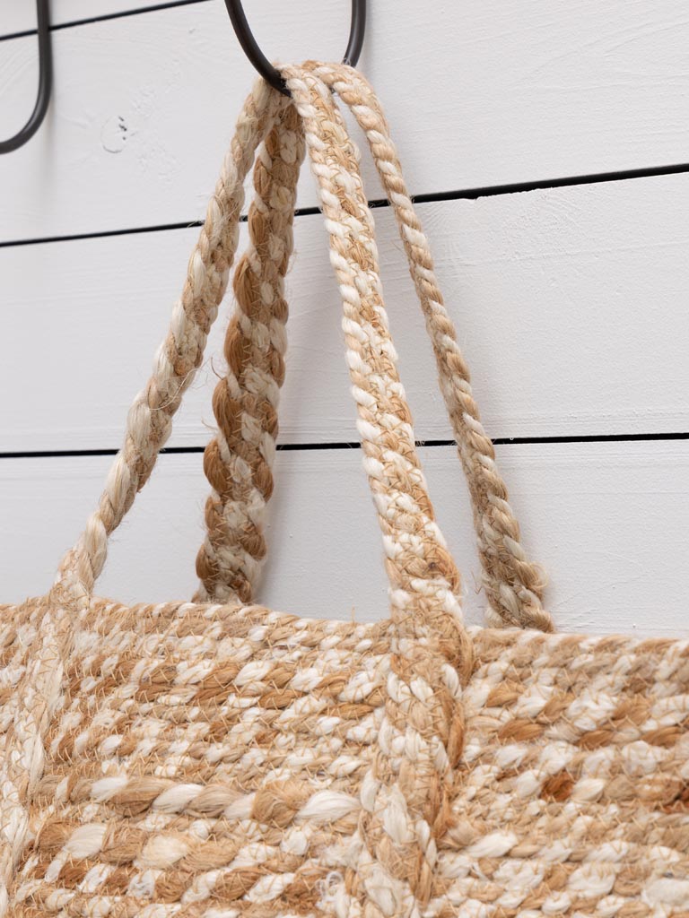 Large braided jute bag - 3