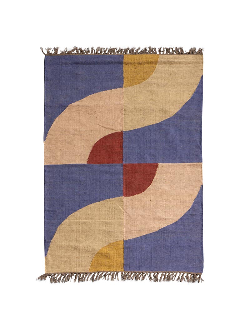 Tapis Abstract laine et jute - 2