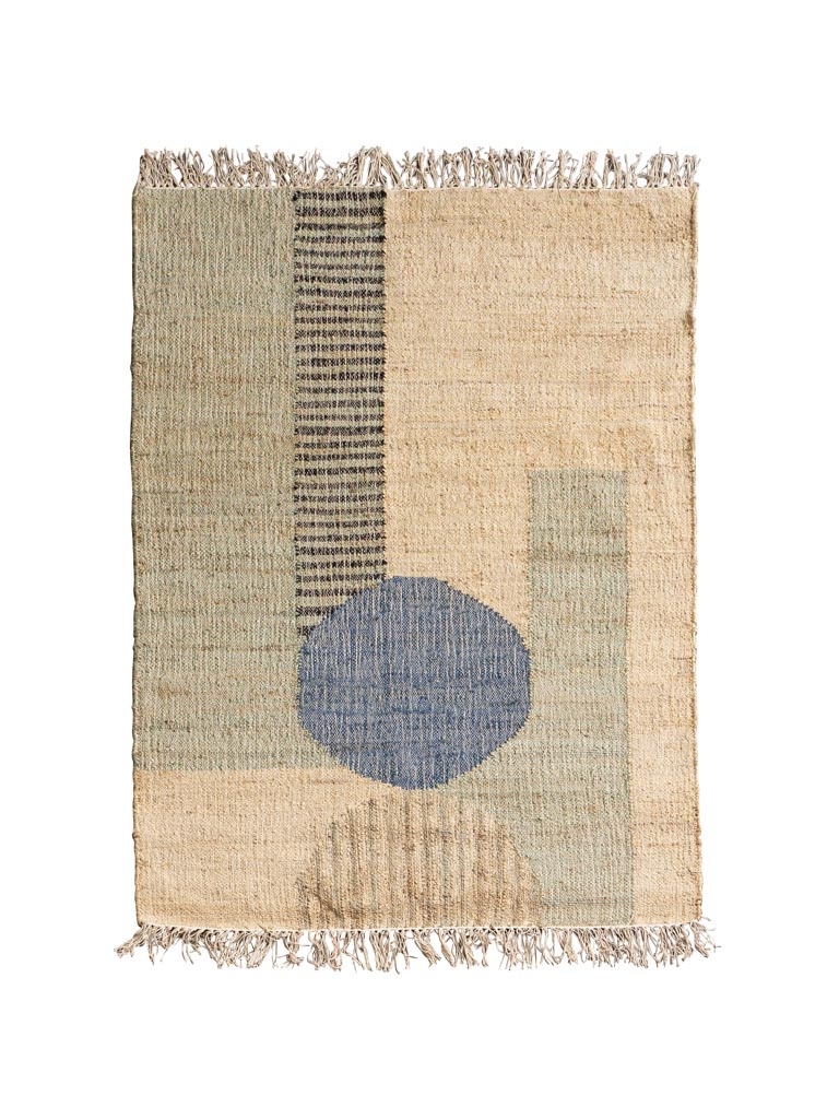 Cotton & hemp rug ball of blue - 2