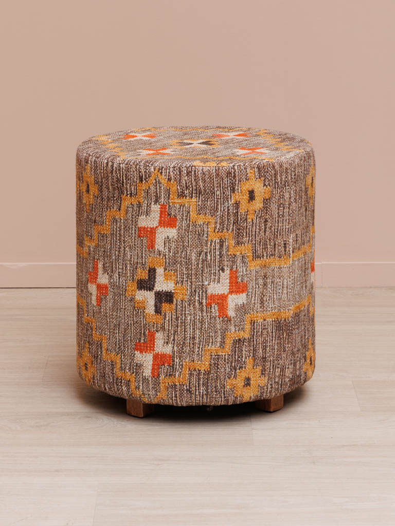 Pouf Klimt Kilim - 1