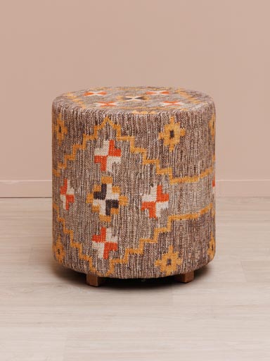 Pouf Klimt kilim