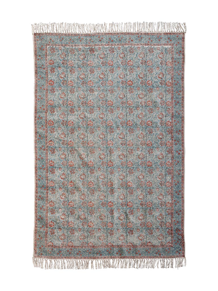 Tapis bleu vintage - 2