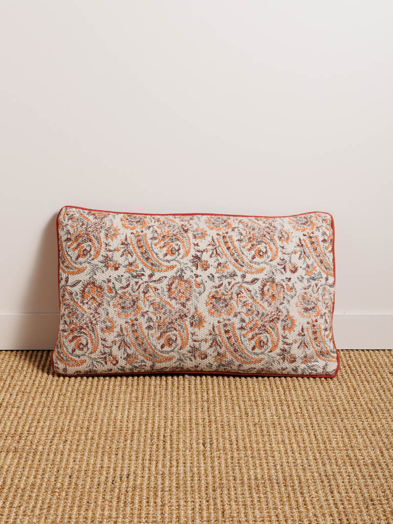 Cashmere print cushion - 1