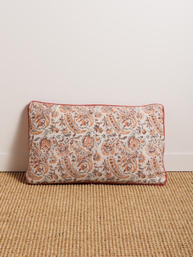 Cashmere print cushion