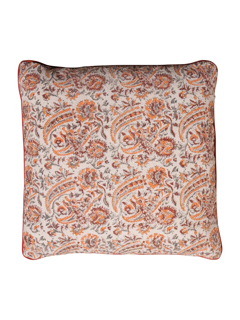 Square cashmere print cushion - 2