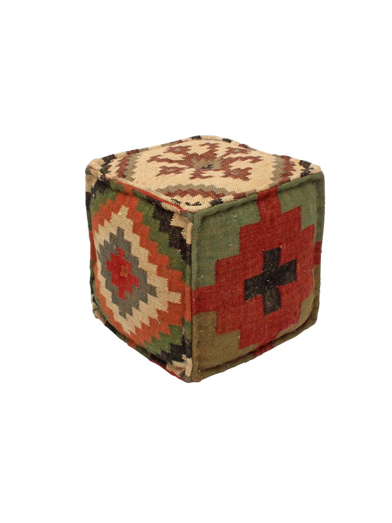 Square ottoman in kilim - 2