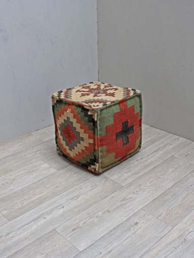 Pouf Indian kilim